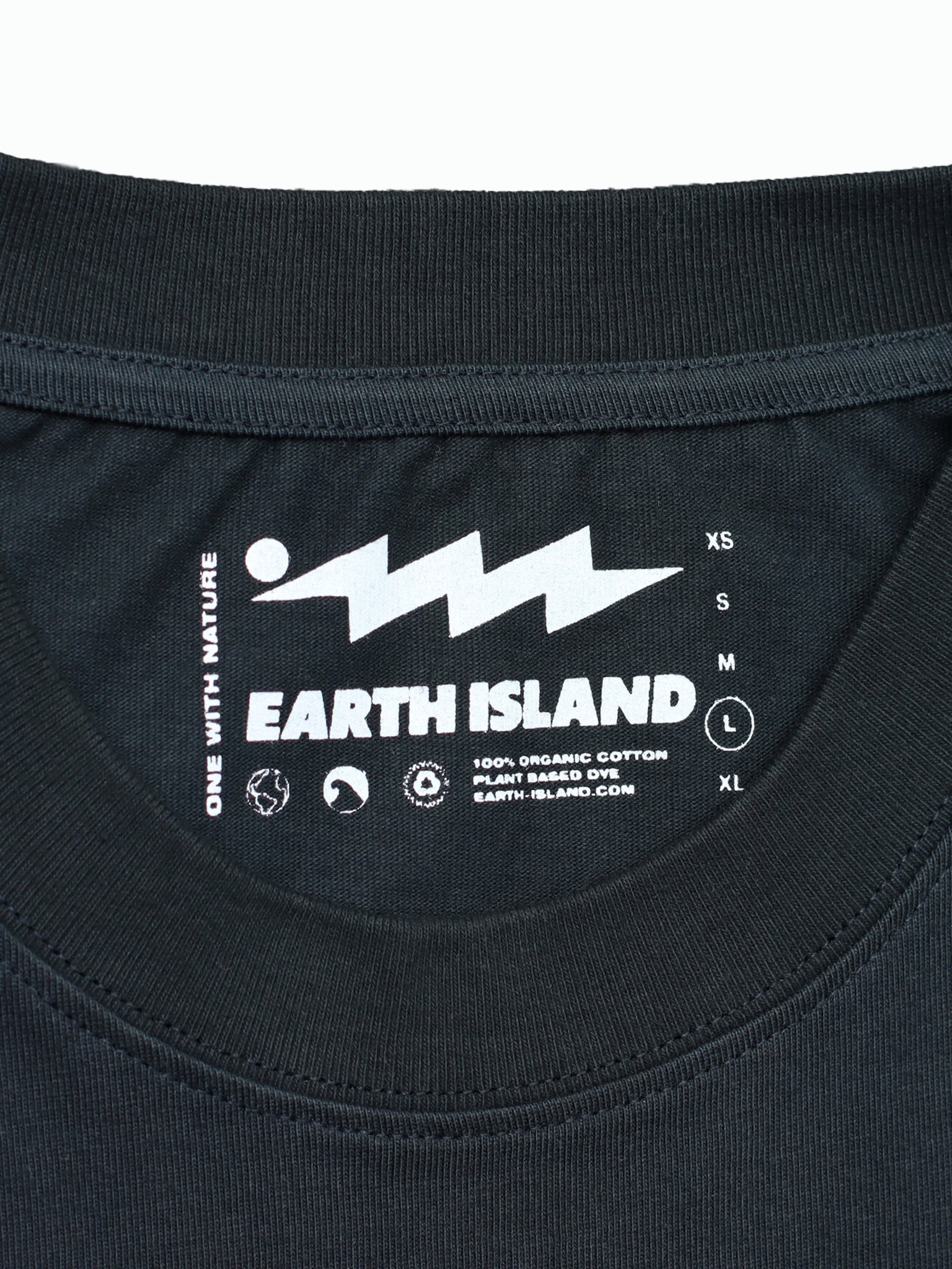 EARTH ISLAND BLACK LOGO - LONG SLEEVE